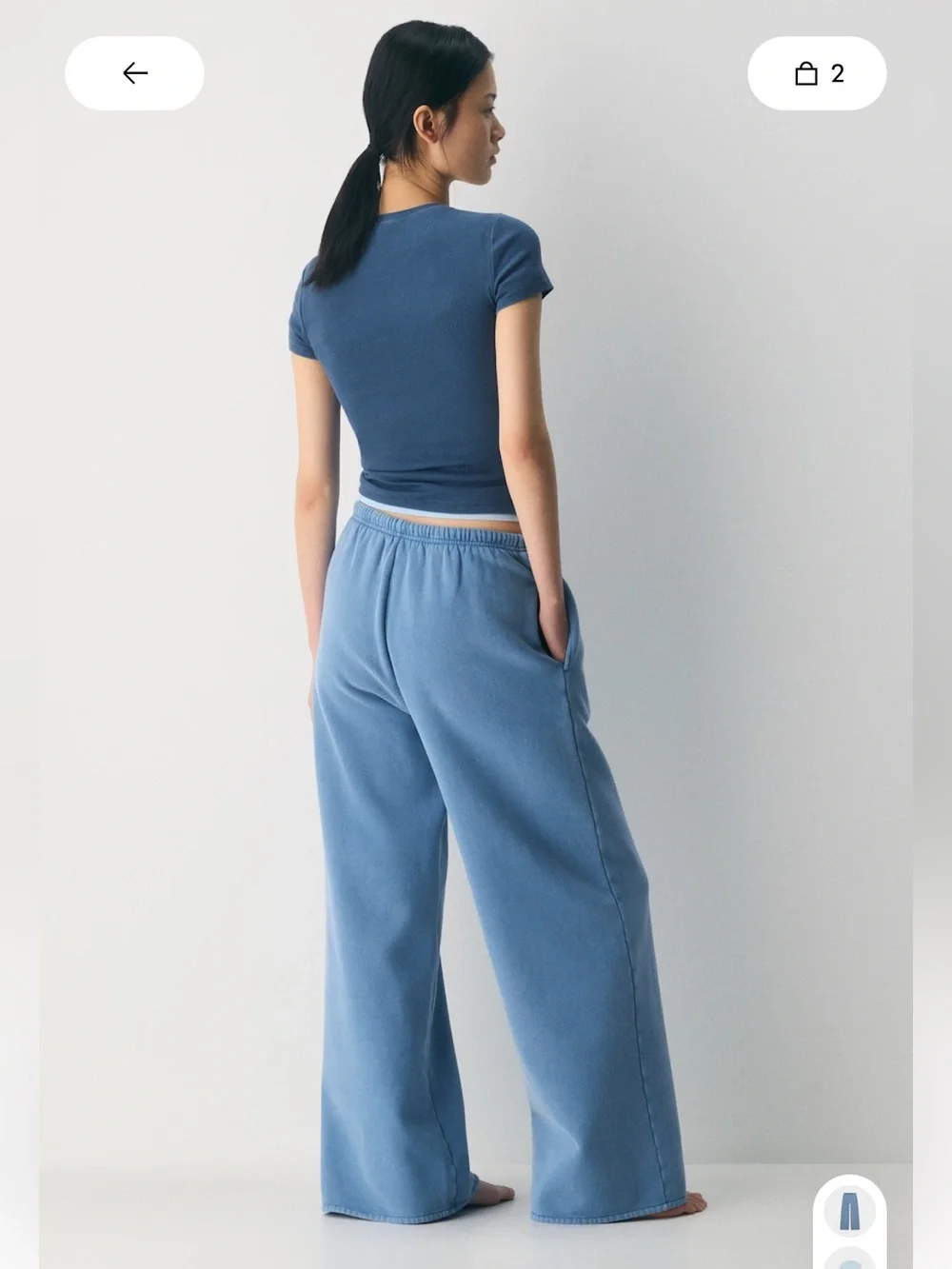 Aritzia Cozy Sweatfleece Mega Cargo™ Sweatpant in No-stress Light Blue, Size S